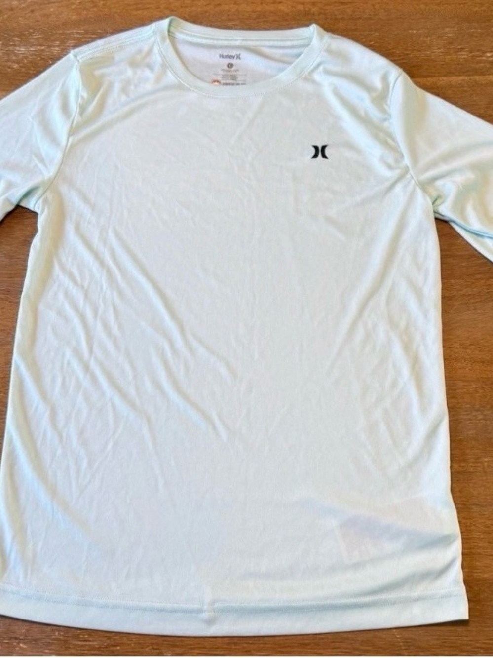 Hurley Men’s Pale Blue Long-Sleeve Performance Tee